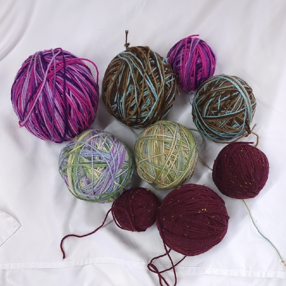 Multicolor Yarn Set for Crafting